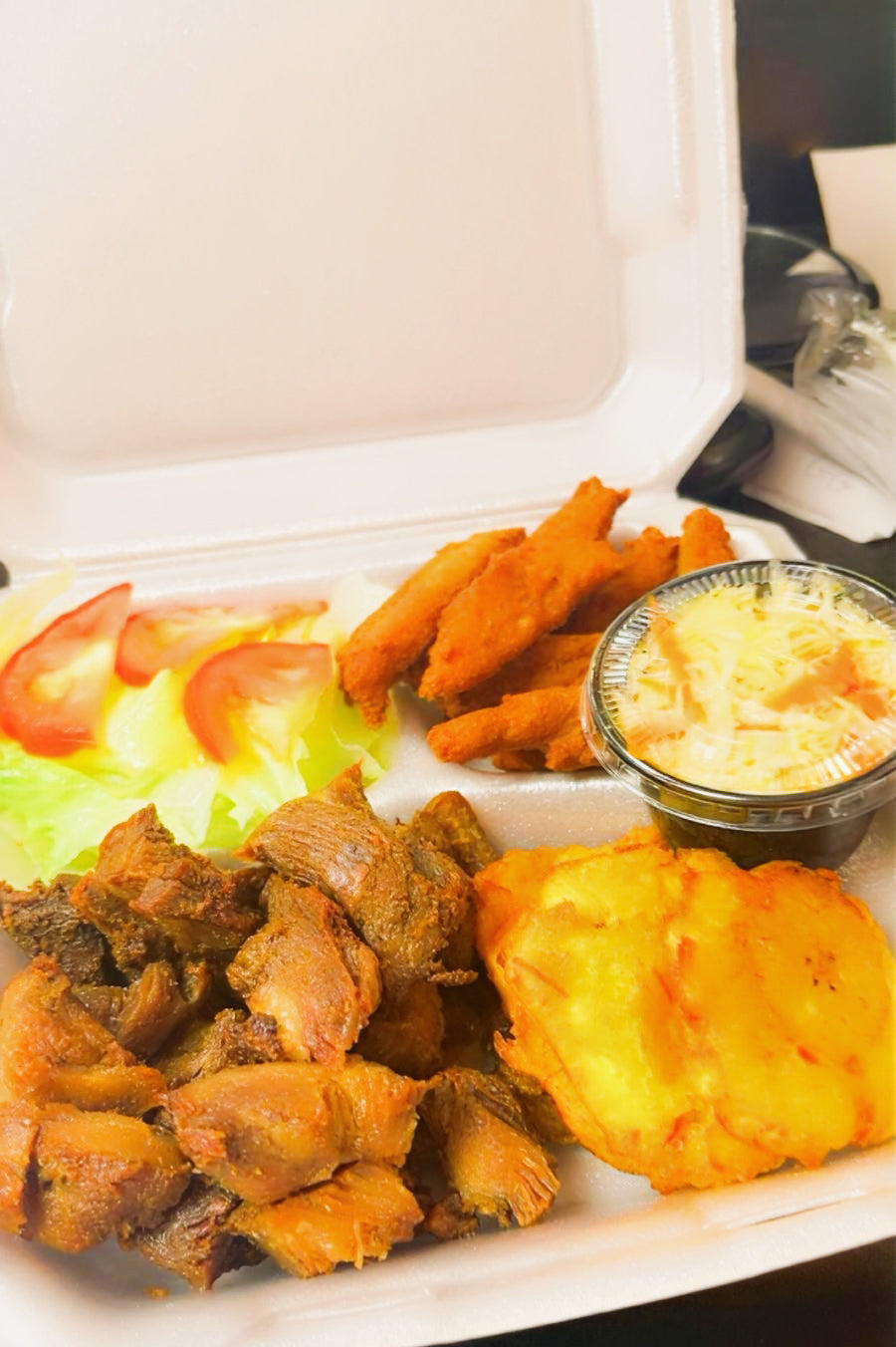 Haitian Fries (Pork,Accra,banana)